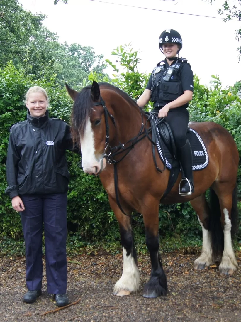 Kirsty with rehomed horse Bert